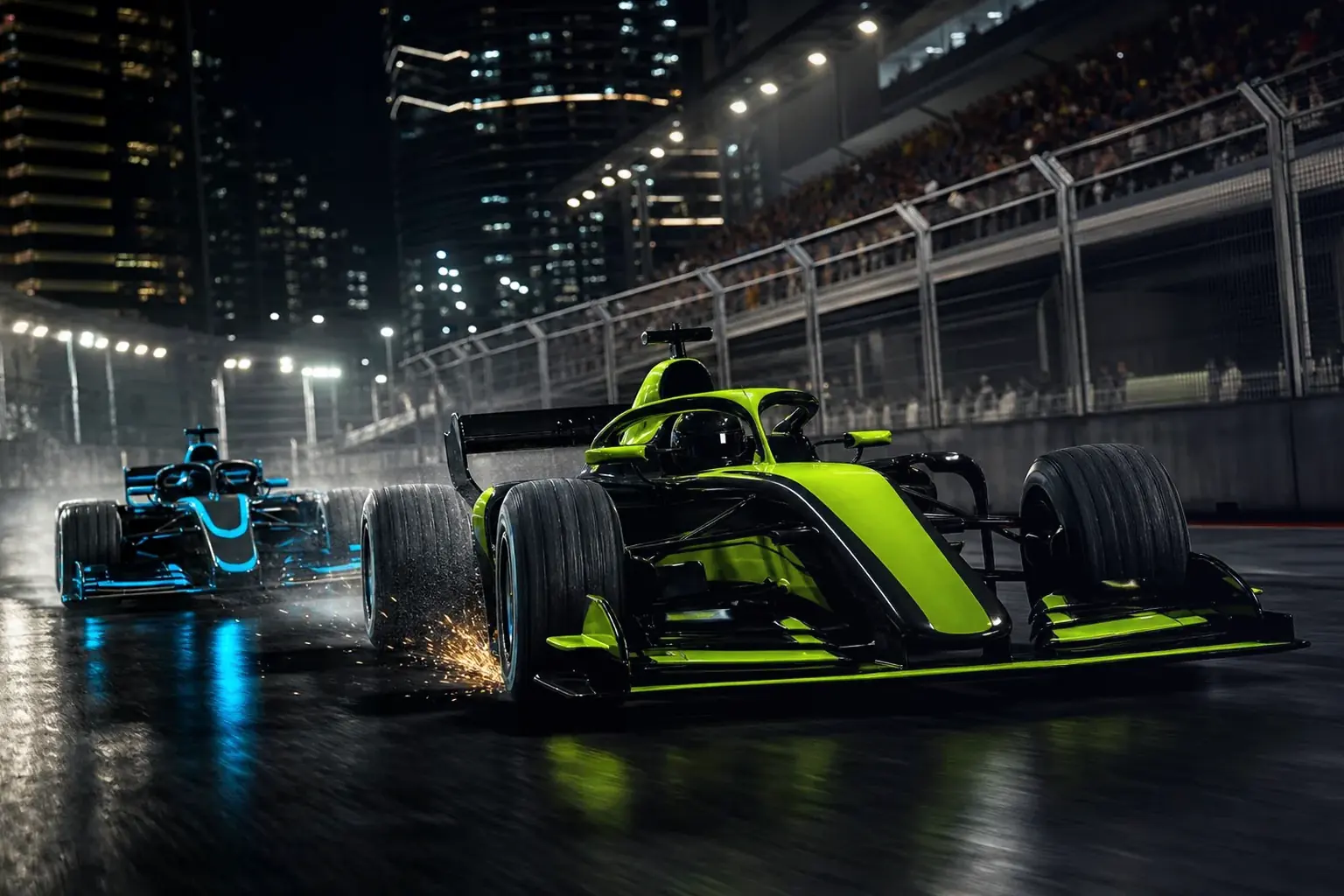 Illustration éditoriale ; elle ne documente pas cette édition ni le lieu exact. Formula 1 United States Grand Prix à Austin