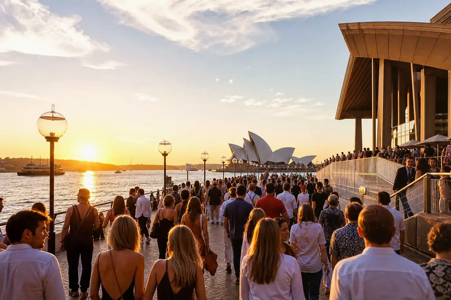 Illustration éditoriale ; elle ne documente pas cette édition ni le lieu exact. Sydney Festival à Sydney