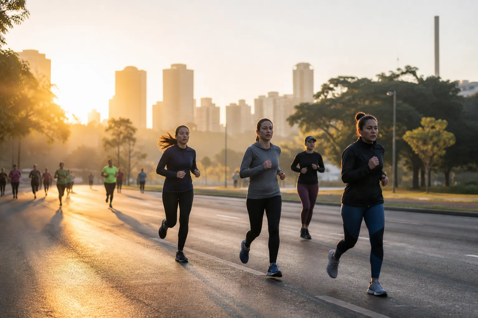 Illustration éditoriale ; elle ne documente pas cette édition ni le lieu exact. Venus Womens Half Marathon à São Paulo