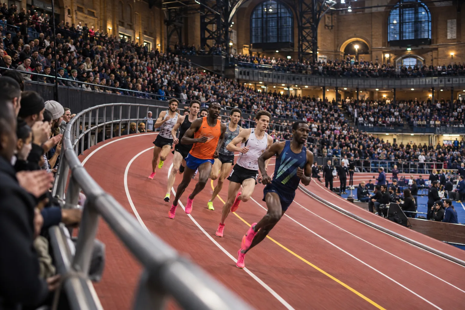 Illustration éditoriale ; elle ne documente pas cette édition ni le lieu exact. Millrose Games à New York