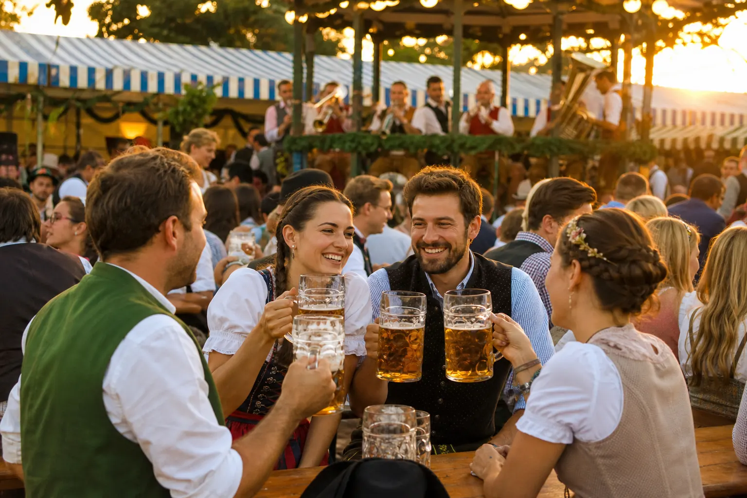 Illustration éditoriale ; elle ne documente pas cette édition ni le lieu exact. Oktoberfest à Munich