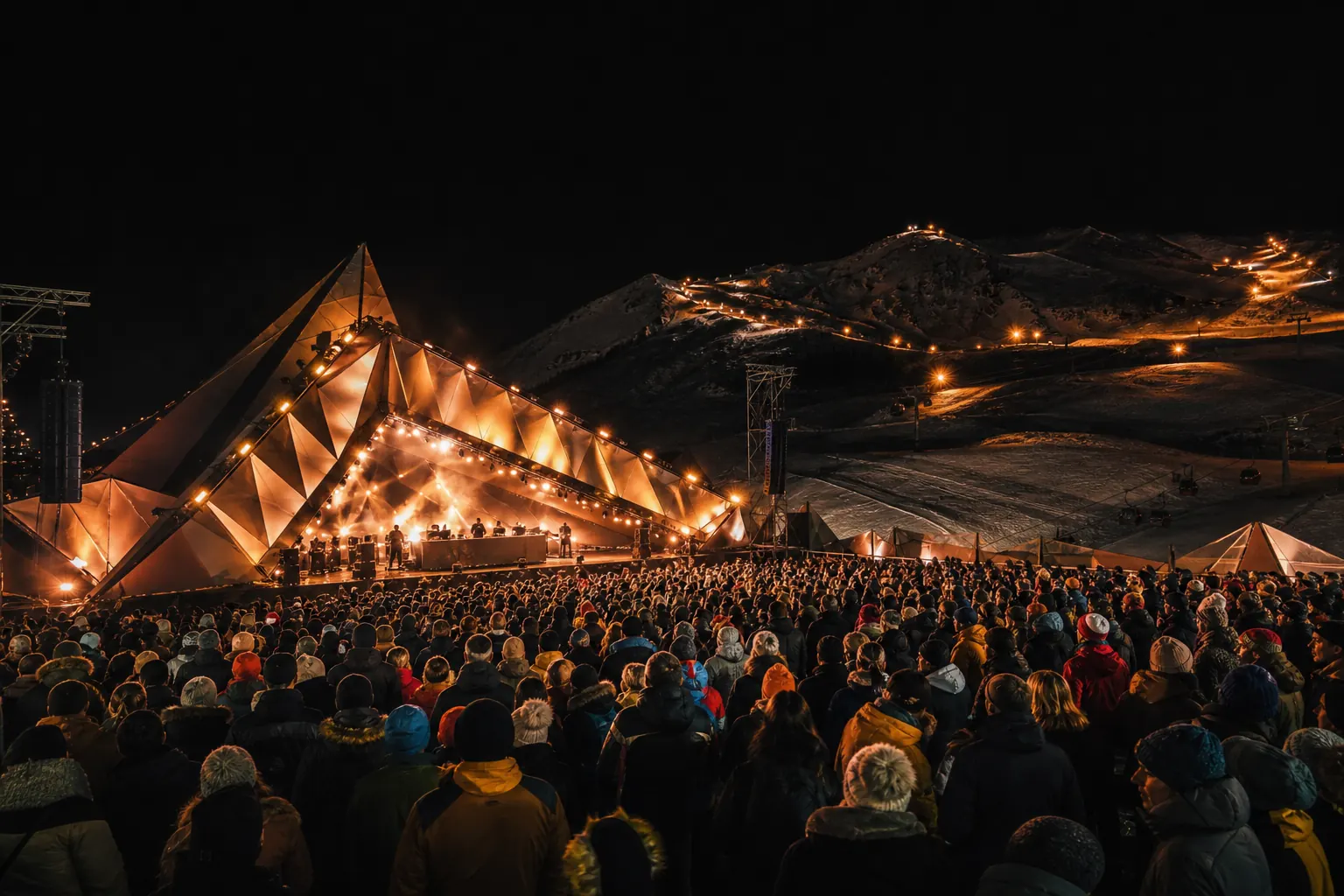 Illustration éditoriale ; elle ne documente pas cette édition ni le lieu exact. Tomorrowland Winter à Alpe d’Huez
