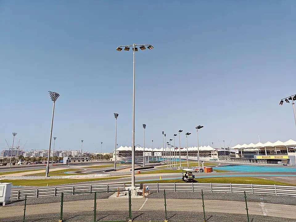 North Grandstand at the Yas Marina circuit in Abu Dhabi — 2024-02-24 14:03:11