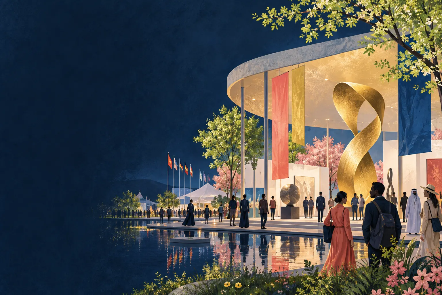 Illustration of international live events in April 2027
